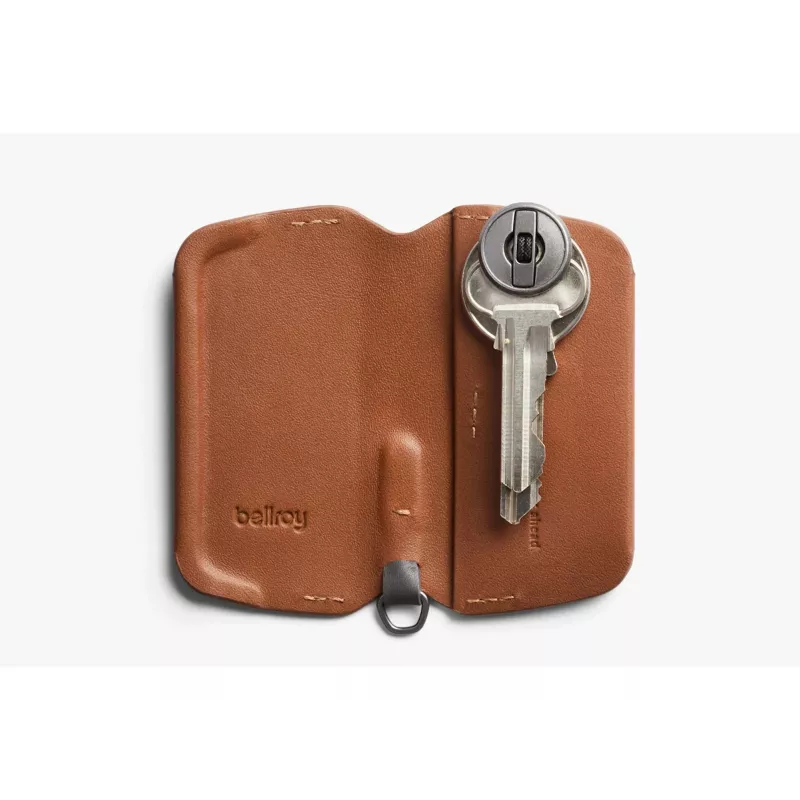 Organizador de chaves Bellroy Key Cover 3rd Edition pele caramelo