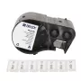 Conjunto de etiquetas de vinil autolaminado BRADY BMP51/BMP53/M511, 25,4 mm x 6,4 m, branco/transparente, B-499