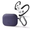 Capa de silicone UNIQ Nexo com ganchos para as orelhas para Apple AirPods Pro 2.ª geração (2022/2023) - violeta figo