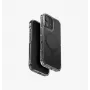 Capa de carregamento UNIQ LifePro Xtreme MagClick para iPhone 17 - moldura preta, parte traseira transparente