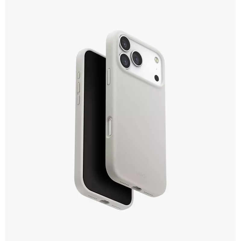 Capa de carregamento UNIQ Lino MagClick para iPhone 17 Pro Max - rosa