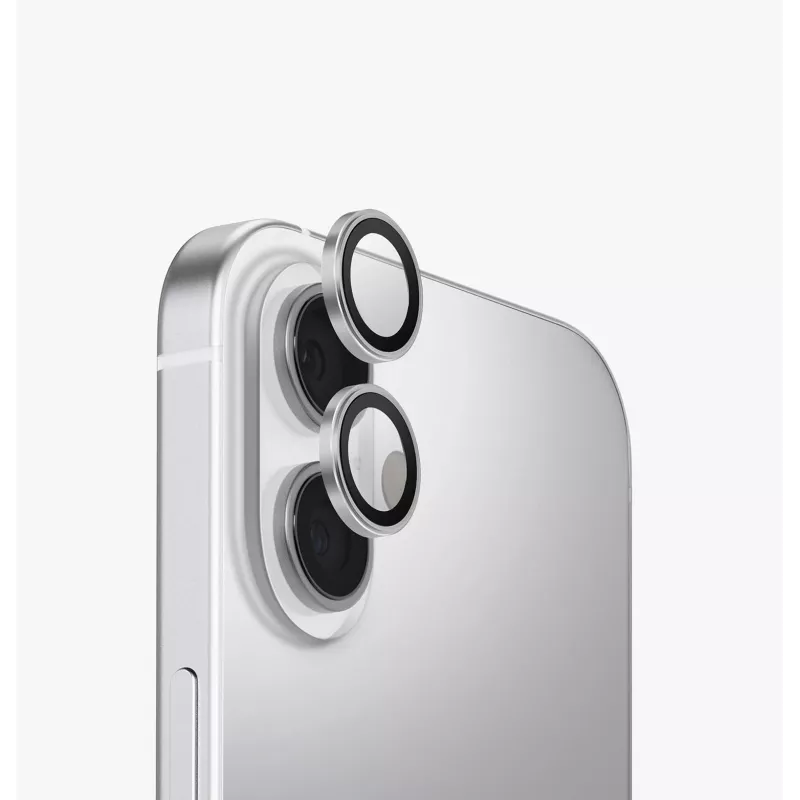 Proteção de alumínio para lente da câmara UNIQ Optix para iPhone 17 - preta