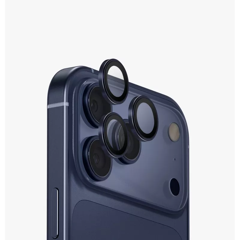 Proteção de alumínio para lente da câmara UNIQ Optix para iPhone 17 Pro / 17 Pro Max com aplicador, opala