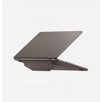 Capa folio rígida UNIQ Lyden Versa para MacBook Air 13 polegadas (M2 2022 / M3 2024 / M4 2025 / M5 2026), cinzento