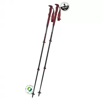 Bastões de trekking Komperdell Carbon Pro Zero Compact - Malbec