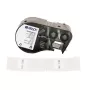 Cartucho de etiquetas autolaminadas rotativas BRADY para DYMO XTL – 24mm x 4m, preto sobre branco/transparente, poliéster industrial