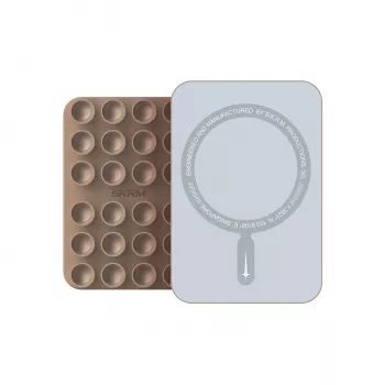 Suporte de ventosa Skinarma Stax MagSafe para automóvel, painel de instrumentos e para-brisas, champanhe