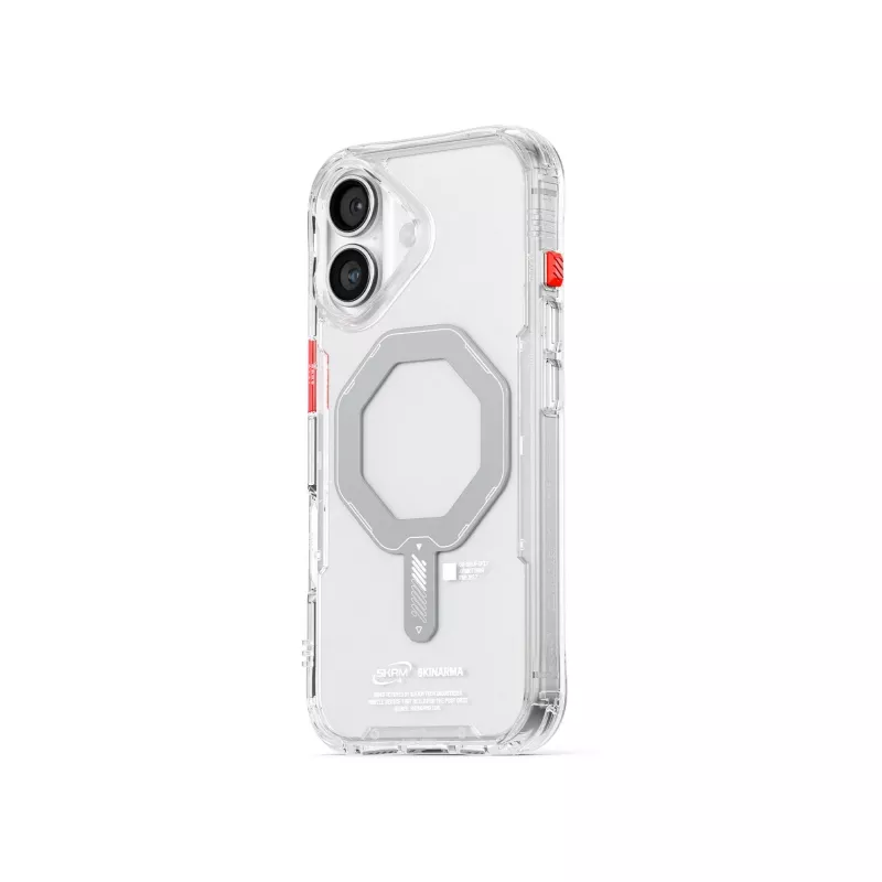 Capa de carregamento magnética Skinarma Saido para iPhone 17 - transparente