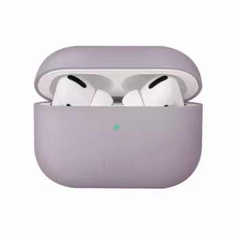 Capa de silicone UNIQ Lino para AirPods Pro lavanda