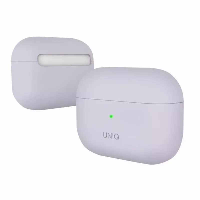 Capa de silicone UNIQ Lino para AirPods Pro lavanda