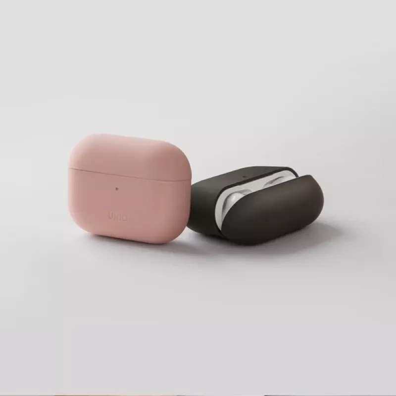Capa de silicone UNIQ Lino para AirPods Pro lavanda