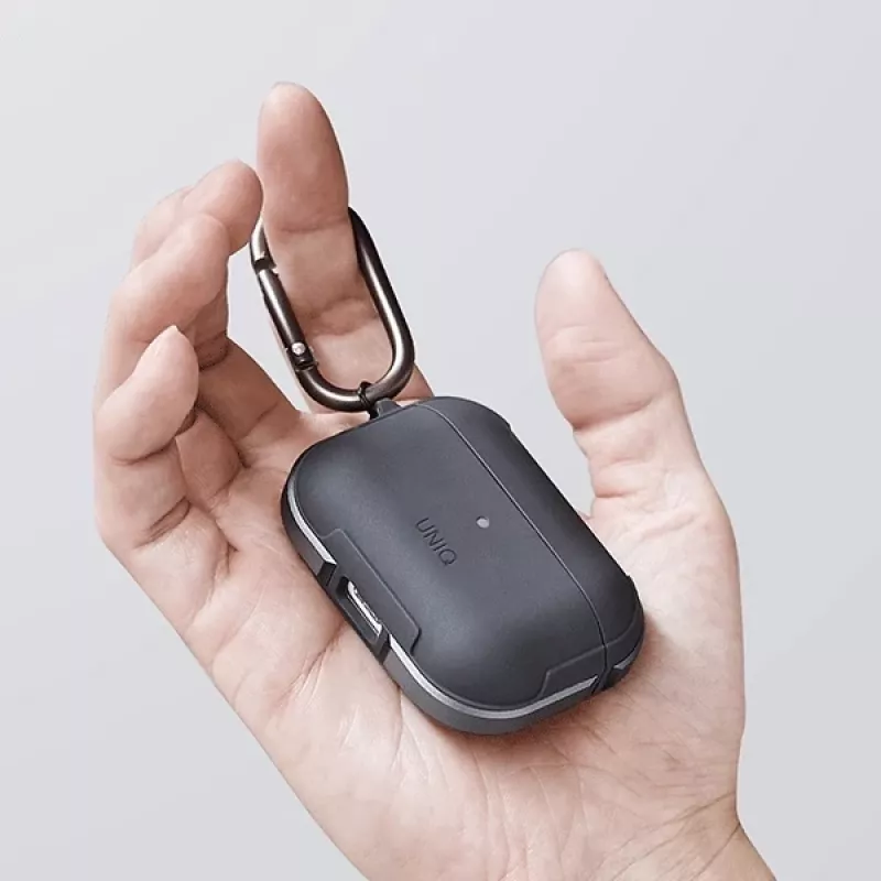 Capa antibacteriana UNIQ Valencia para AirPods Pro – preto meia-noite