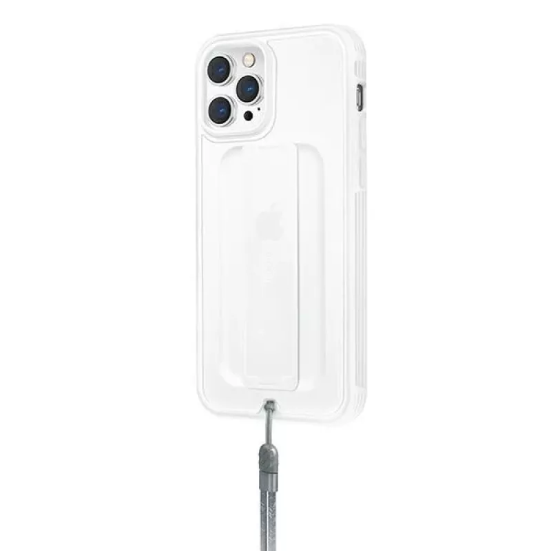 Capa antimicrobiana UNIQ Heldro para iPhone 12/12 Pro 6,1 polegadas Natural Frost