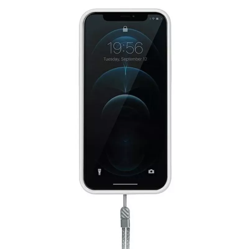 Capa antimicrobiana UNIQ Heldro para iPhone 12/12 Pro 6,1 polegadas Natural Frost