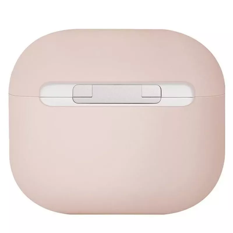 Capa de silicone UNIQ Lino para Apple AirPods 3.ª geração - rosa blush