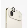 Protetor de lente da câmara em alumínio UNIQ Optix com aplicador para Apple iPhone Air, Dourado
