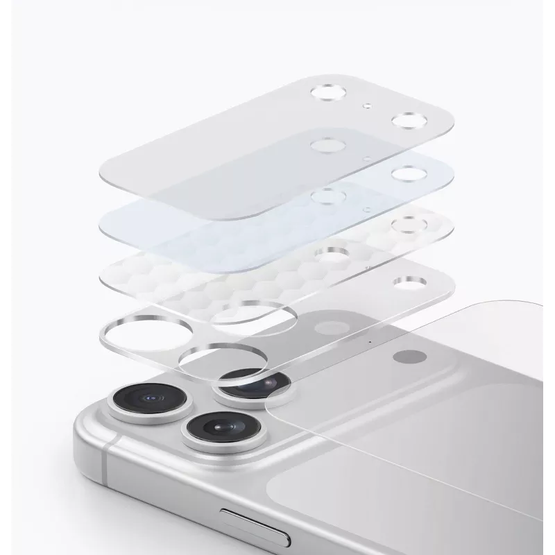 Proteção do módulo de câmara UNIQ Optix Aeroshield+ para iPhone 17 Pro – transparente