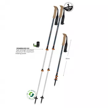 Bastões de trekking Komperdell Ridgehiker Zero - Dark Sapphire