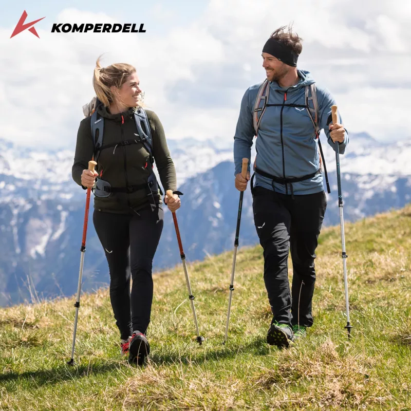 Bastões de trekking Komperdell Ridgehiker Zero - Dark Sapphire