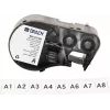 Cartucho de etiquetas de vinil autolaminado Brady M4C-375-422 para impressoras BMP41/BMP51/BMP53/M511, Branco, 25,4 mm x 6,4 m