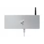 Docking station Razer Thunderbolt 4 Dock Mercury Chroma - 10 em 1 com iluminação RGB, Power Delivery de 90W, suporte de ecrã 8K/5K, Gigabit Ethernet, leitor de cartões SD UHS-II, 3x Thunderbolt 4, 3x USB-A, Alumínio