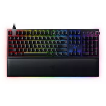 Razer Huntsman V2 teclado gaming com fios, switches Analog Optical, disposição US, RGB, preto (RZ03-03610100-R3M1)