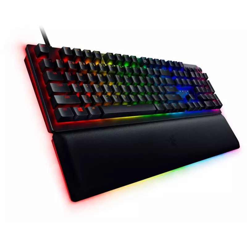 Razer Huntsman V2 teclado gaming com fios, switches Analog Optical, disposição US, RGB, preto (RZ03-03610100-R3M1)