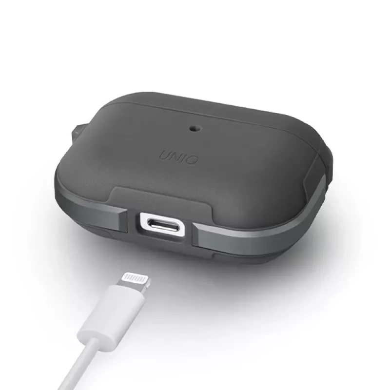 Capa antibacteriana UNIQ Valencia para AirPods Pro - cinzento gunmetal