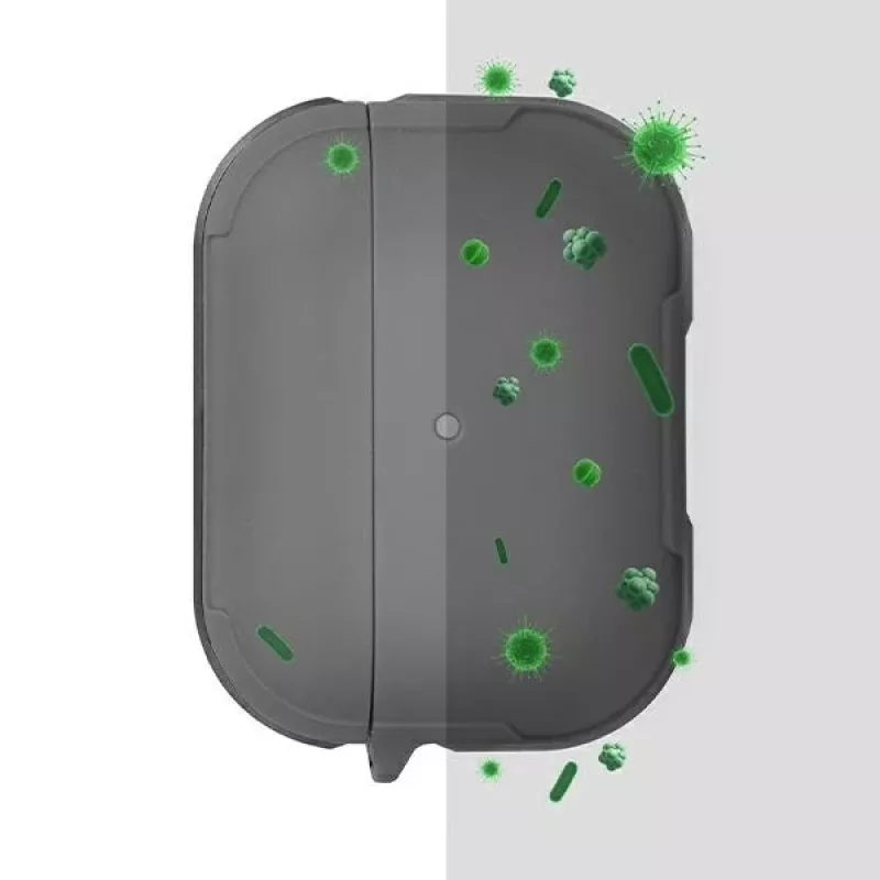 Capa antibacteriana UNIQ Valencia para AirPods Pro - cinzento gunmetal