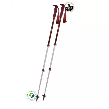 Bastões de trekking Komperdell Trailmaster Zero Compact - Malbec