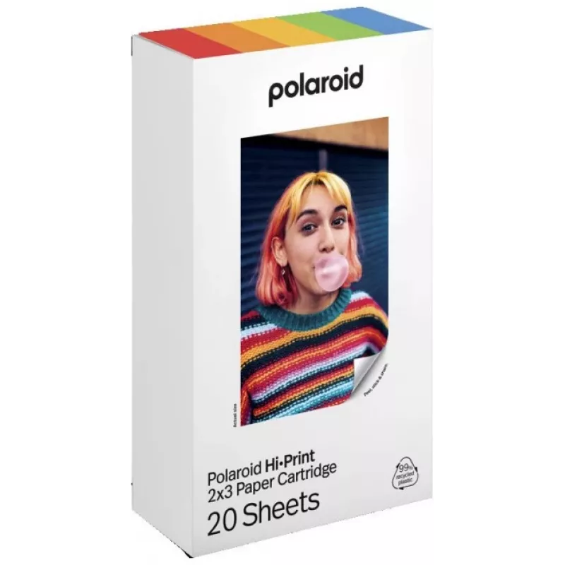 Polaroid Hi-Print 2x3 cartucho de papel, 20 folhas (6355)