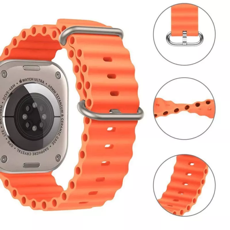 Braçadeira para Apple Watch TECH-PROTECT IconBand Pro 42/44/45/49mm laranja