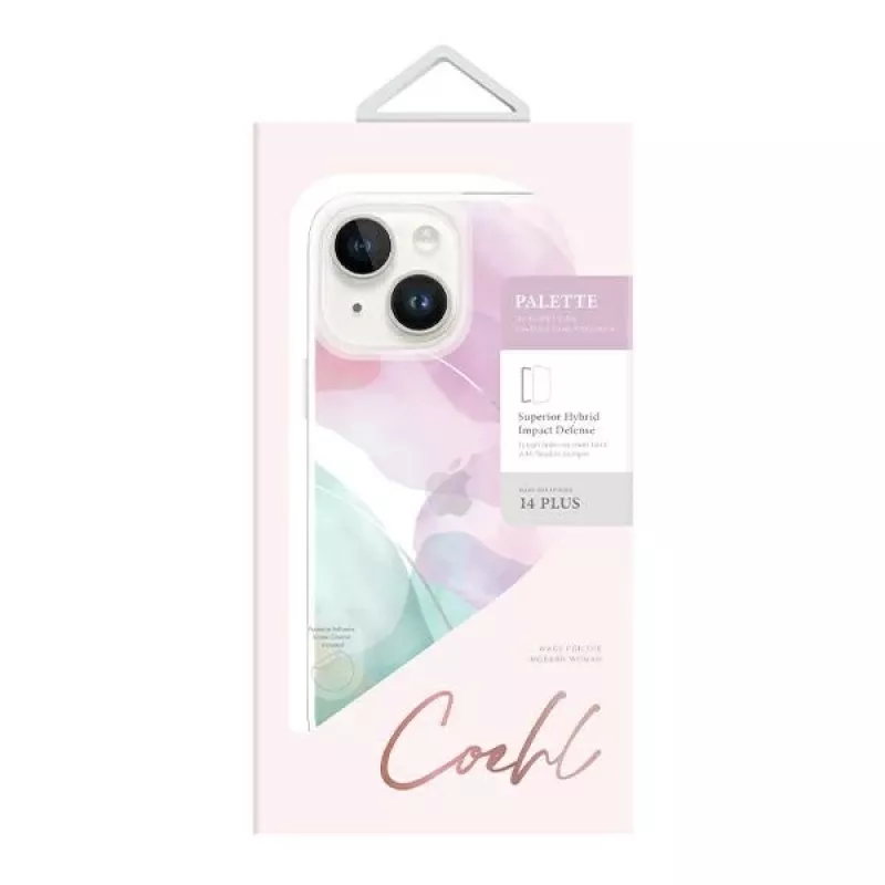 Capa UNIQ Coehl Palette para iPhone 14 Plus/15 Plus 6,7 polegadas Soft Lilac