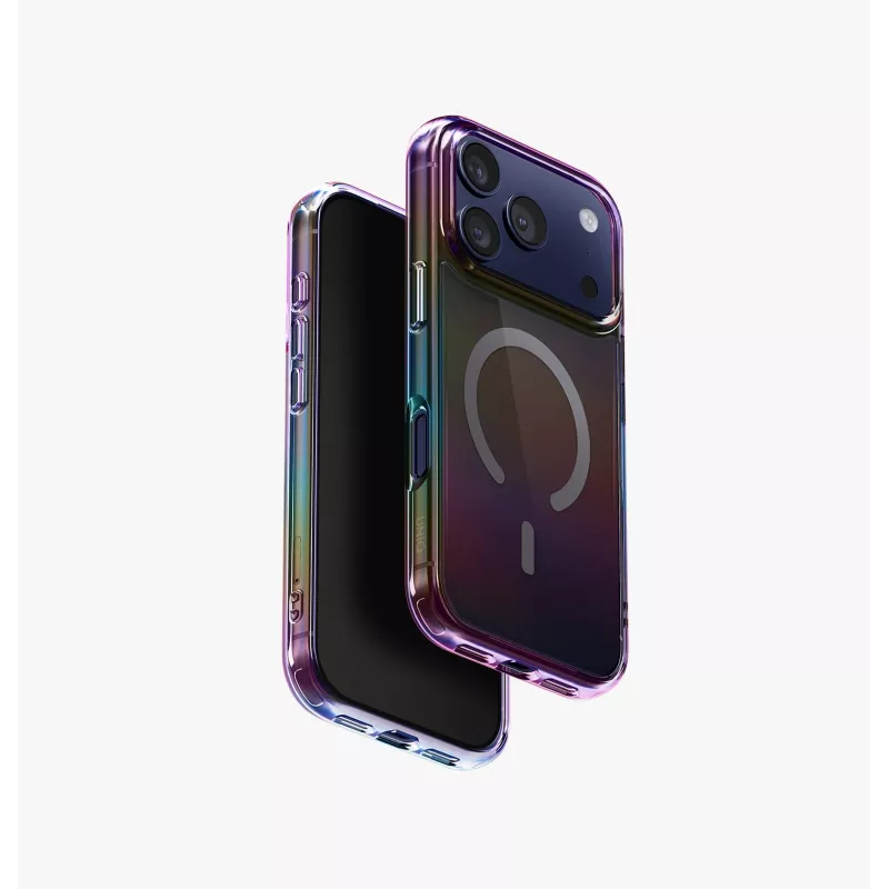 Capa de carregamento Magclick UNIQ Iridescia para iPhone 17 Pro - Holo Quartz