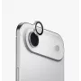 Protetor de lente da câmara em alumínio UNIQ Optix com aplicador para Apple iPhone Air, Prateado