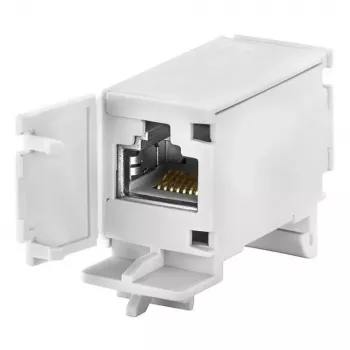 Acoplador RJ45 Cat6 Eaton ZSD-KOP/RJ45-IG EP-501466, blindado, isolado