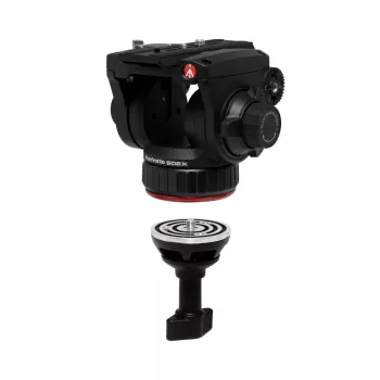 Manfrotto 520BALLSHX Meia esfera de 75 mm com punho curto para nivelamento de tripé
