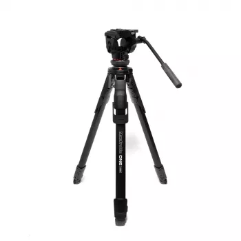 Manfrotto MKONEVA-500X Tripé híbrido foto-vídeo com cabeça fluida, pernas de alumínio de 5 secções, fechos de alavanca, coluna rápida, bolsa de transporte
