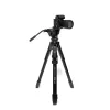 Manfrotto MKONEVA-500X Tripé híbrido foto-vídeo com cabeça fluida, pernas de alumínio de 5 secções, fechos de alavanca, coluna rápida, bolsa de transporte
