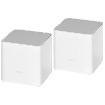 Tenda MX3 (pack de 2) Sistema Wi-Fi 6 Mesh AX1500 para toda a casa, dual-band, 2 portas Gigabit por unidade, branco