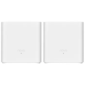 Tenda MX3 (pack de 2) Sistema Wi-Fi 6 Mesh AX1500 para toda a casa, dual-band, 2 portas Gigabit por unidade, branco