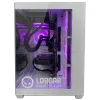 LORGAR ADVANCED A201 PC gaming - AMD Ryzen 5 7500F, GeForce RTX 5060 Ti 16GB, 32GB DDR5, 1TB NVMe SSD, fonte de alimentação 750W, branco