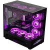 LORGAR PRO P401 PC de secretária Gaming - AMD Ryzen 7 7800X3D, NVIDIA GeForce RTX 5070 Ti 16GB, 32GB DDR5 6400MHz, 2TB NVMe SSD, fonte de alimentação 850W, AIO 360mm, preto, 3 anos de garantia