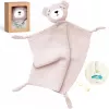 Momcozy Urso de peluche de algodão para bebés, rosa