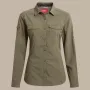 Camisa de manga comprida de mulher Craghoppers NosiLife Adventure III - Wild Olive - XL