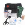 HELBO HEL002 Kit tático militar de primeiros socorros com 13 peças, preto