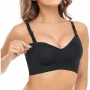 Momcozy YN21 Sutiã de gravidez e amamentação, preto, 3XL