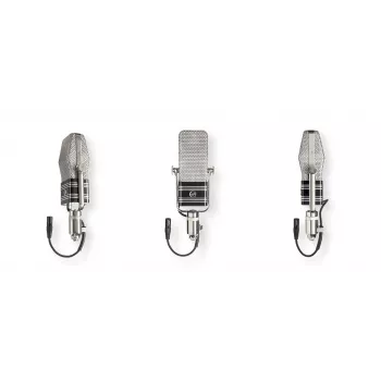 Warm Audio WA-44 Microfone de fita - Preto, aço inoxidável, figura-8, passivo, transformador CineMag personalizado