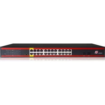 GETFORT GF-124-24PG-2S-400 Switch Gigabit PoE+ 24 portas com 2 uplinks SFP, 400W Budget, Rackmount
