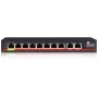 GETFORT GF-110D-8P-120 Switch PoE+ 10 portas com 8 portas PoE e 2 portas uplink, 120W Budget, Unmanaged, Desktop/Montagem na parede